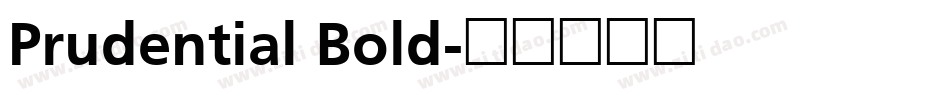 Prudential Bold字体转换